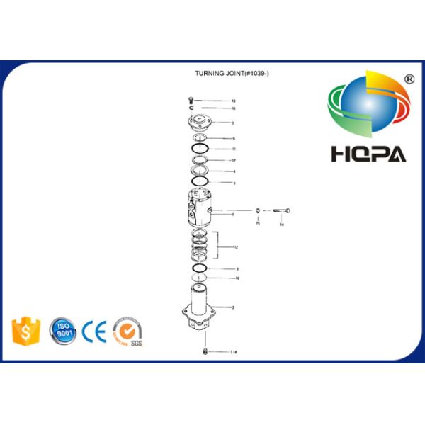 91E2-2705 que gerencie o jogo comum do selo para a máquina escavadora Hyundai R200-5 R280LC-7