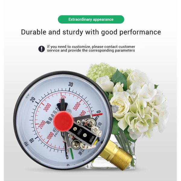 Customized OEM Support Electric Contact Manometer Pressure Gauges with 1.6% Accuracy