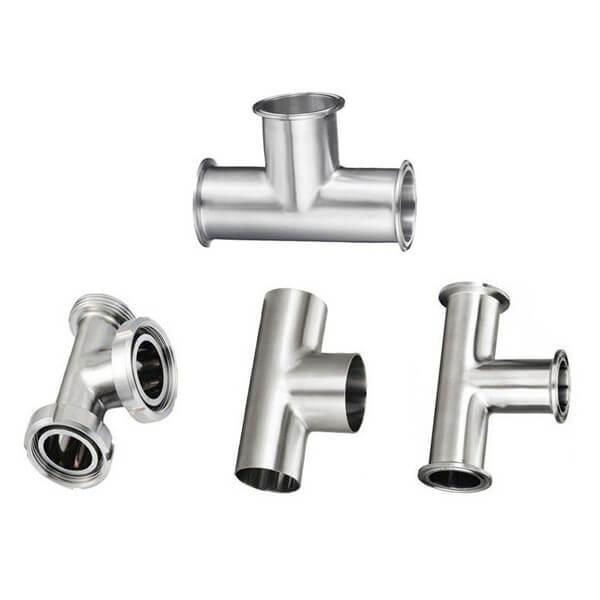Equal Straight Reducing Stainless Steel Tri Clamp Pipe Y Shape Tee Pipe Fittings