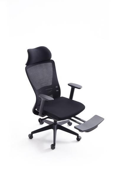 OEM ODM 68*64*114mm Mesh Swivel Office Chair With Footrest