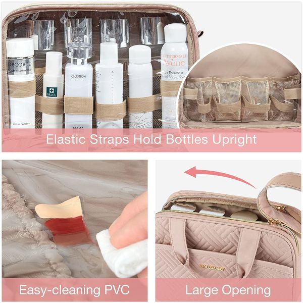 Large Capacity Travel Toiletry Bag Makeup Cosmetic Organizer Bag Water Resistant