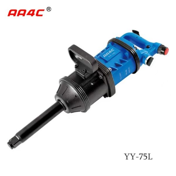AA4C 1 pouce Réparation automatique Outils d'impact de pistolet Fermetures d'impact lourdes outils aériens industriels Fermetures d'impact Durabilité YY-75L