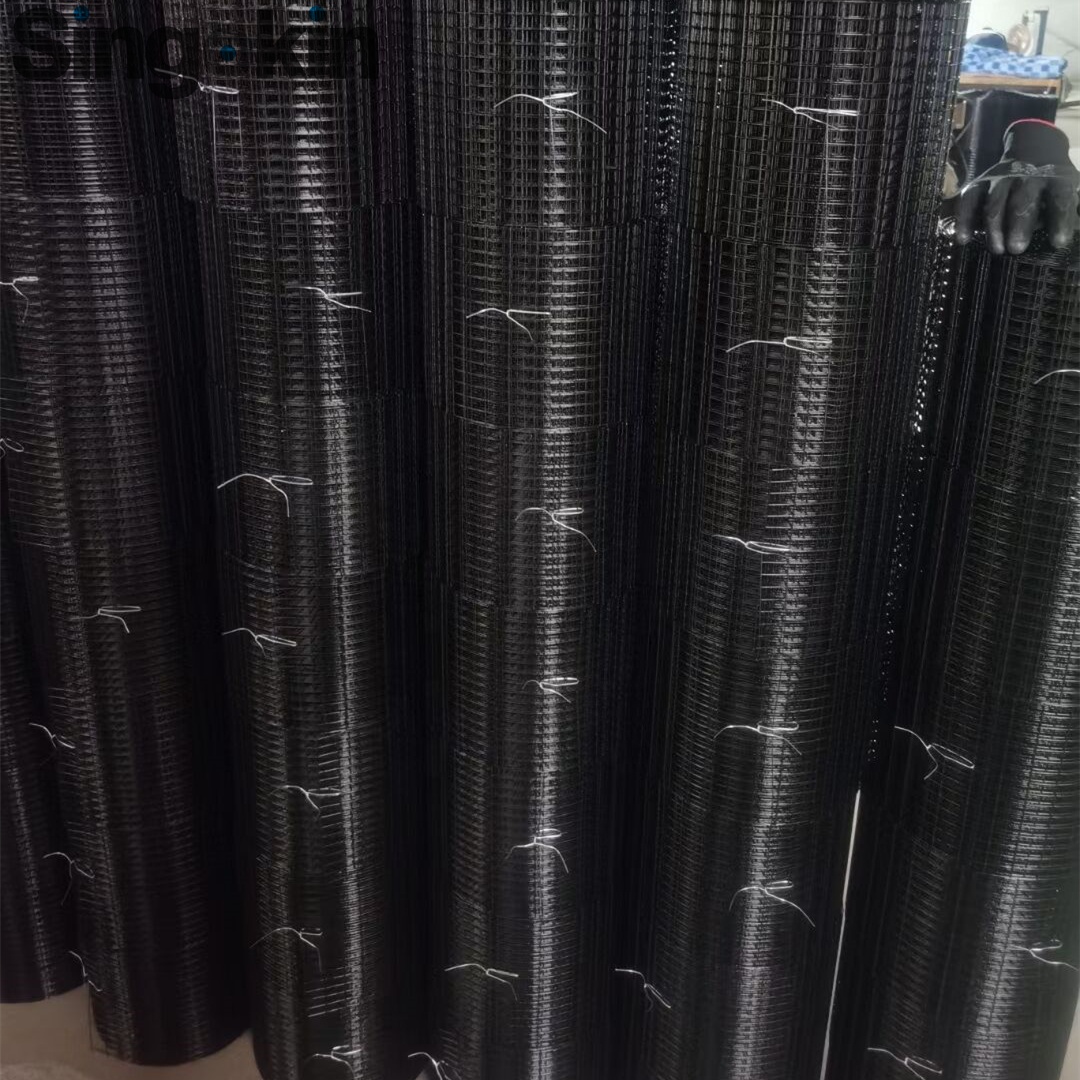 Black PVC Coated Galvanized Steel Solar Panel Bird Guard Mesh with 1/2