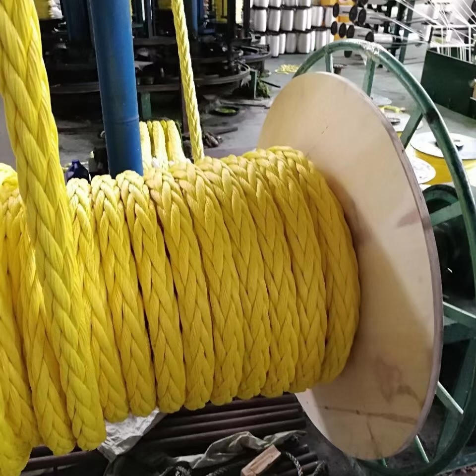 Красный цвет 12 нитей UHMWPE HMPE скрещенная верёвка 24 ммx220 м для судов