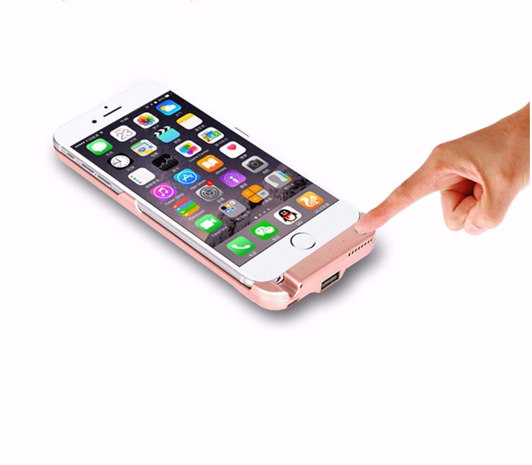 Wireless 8000mAh Back Clip Battery Charger Power Bank For iPhone 6 6s 6plus