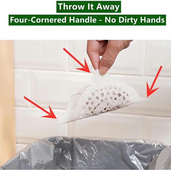 Membrane Fabric Shower Drain Easy operation filter mesh sticker Non-woven floor drain paste Fabric Shower Drain Hair Catcher