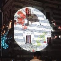 Parque temático Edifício alto 400W Projetor Gobo exterior Iluminação de efeito LED personalizada