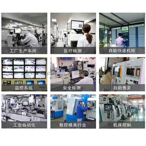 Встроенный настенный Общий сенсорный дисплей 17 дюймовый открытый рамок Сенсорный дисплей Промышленный сенсорный экран Монитор VGA HDMI USB