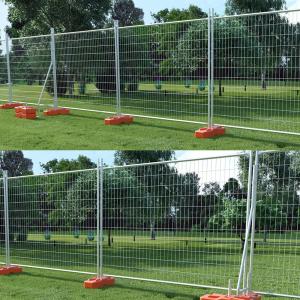 3mm 5mm Wire Temporary Fence Panels Galvanized Portable Chain Link Fence