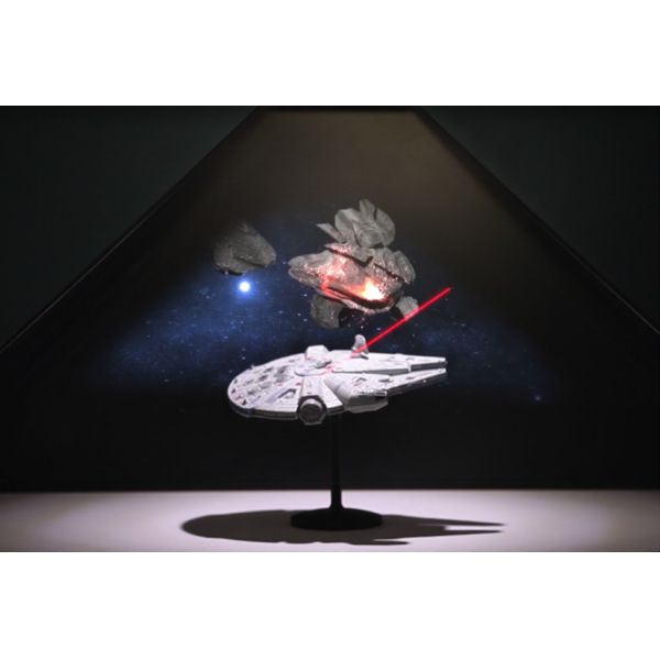 Full HD 4 Faces 3D Hologram Pyramid Display 240 x 240cm  for Shopping Mall Advertising