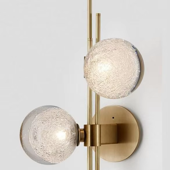 Contemporary Gold Base Wall Lamp Modern Style for High-End Hotels Restaurants Bedrooms Perfect Living Room Furniture Accessory
