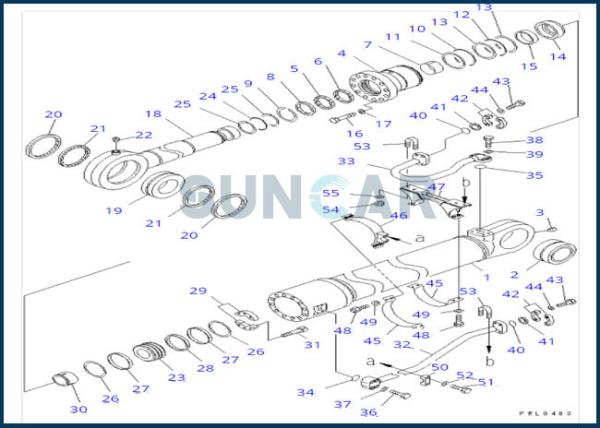 707-99-77120 7079977120 Bucket Cylinder Seal Repair Kit For Excavator KOMATSU