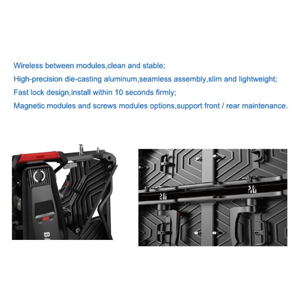 Stage Hire Indoor LED Display Screen 3840Hz Audio Visual LED Wall with CE