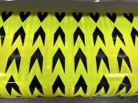 Fluorescent Yellow UV Printable Arrow Sign Prismatic Reflective Sheeting Roll