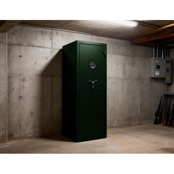 Fire Prevention Green Gun Safe Box YB/GS-180 Smart LED Display For Secure Storage