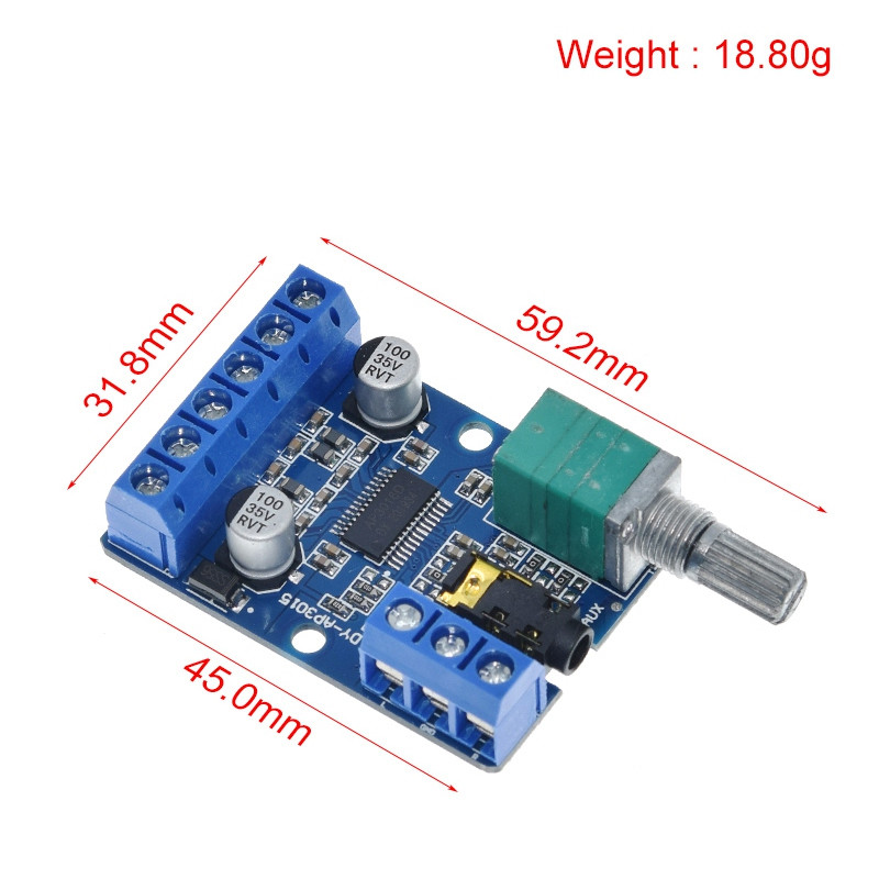 30Wx2 мощность Стерео цифровой усилитель 12V/24V источник питания DIY DY-AP3015 Аудиокарта