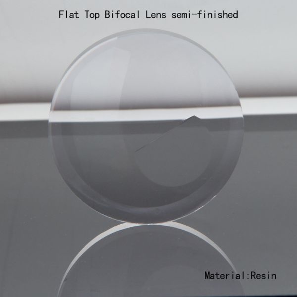 Lentes bifocales digitales de tapa plana Lente semiacabada UC/HC/HMC Lentes ópticas blancas