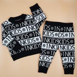 Wholesale High Quality 100% Cotton Baby Clothes Boys Pants Children Kids Sweater Set