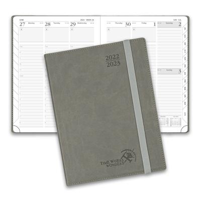 Planejador acadêmico feito sob encomenda Grey With Weekly Schedule On médio 2 páginas
