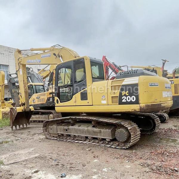 Excavadora original Komatsu PC200-8 PC 200 em bom estado com válvula hidráulica original