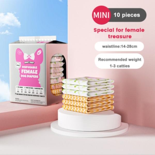Thickened Disposable Dog Diapers PE Puppy Diapers High Sustainable Deodorant