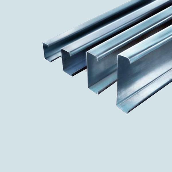 Perfis de aço galvanizados do painel solar, vigas de aço estrutural laminadas a alta temperatura de C U