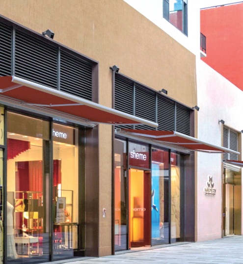 DICKSON Luxury Motorized Acrylic Waterproof Fabric Aluminum Full Cassette Awning Patio Retractable Awning Factory