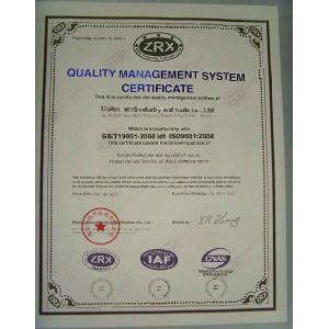 Xiamen METS Industry & Trade Co., Ltd Сертификации