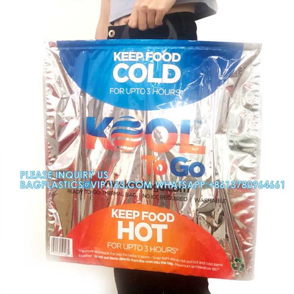 Disposable Sealable Food Travel Insulation Aluminum Foil Thermal Bag Factory price insulated lunch bag