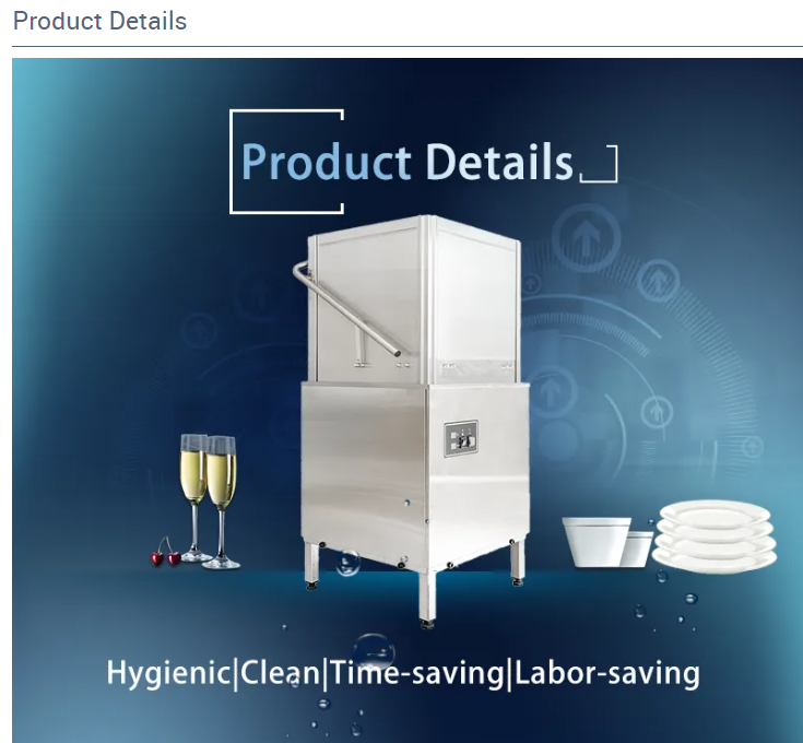 Commercial Rack Conveyor Type Dishwasher Electric Equipment ISO9001