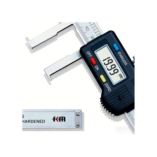 Durable 40-500mm/1.6-20 Stainless Steel Flat Head Inside Groove Digital Caliper Metric Measuring Tool