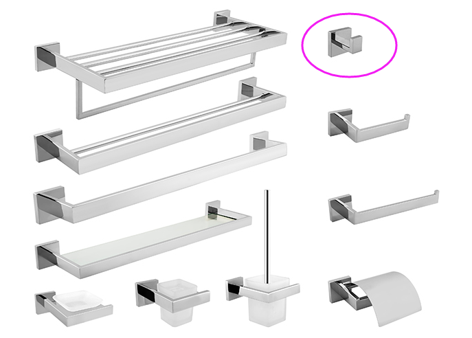 Классические дизайнерские платья крючок полированная нержавеющая сталь 304 семейная ванная