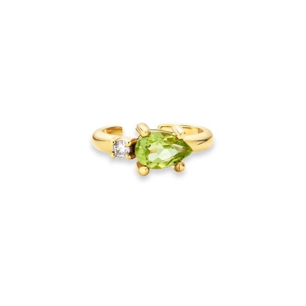 Des boucles d'oreilles en or 18K plaqué 925 argent sterling