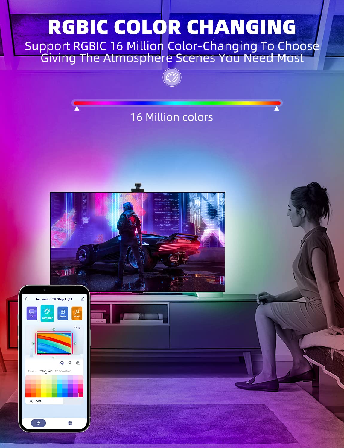 Цвет СИД 5050 RGB изменяя светлое управление ПРИЛОЖЕНИЯ Адвокатуры IP66 водоустойчивое