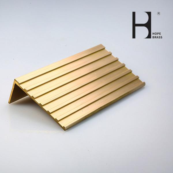 Extruded Copper Anti-slip Flooring Stair Boards for hotel Copper Alloy Brass Extrusion Profiles Manufacturer