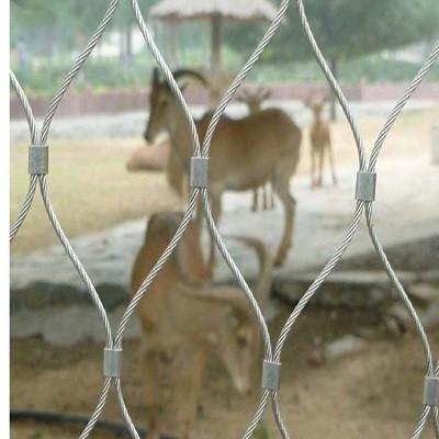 304L Zoo Stainless Steel Rope Mesh For Animal Protective 7X7 7X19