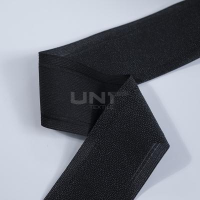 Custom Webbing Trouser Elastic Waistband Interlining 100% Polyester Material For Pants