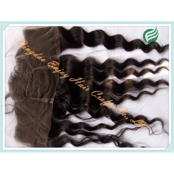 Malaysian virgin remy hair lace frontal 13''x4'' ,natural color loose wave 10''-24'' hair