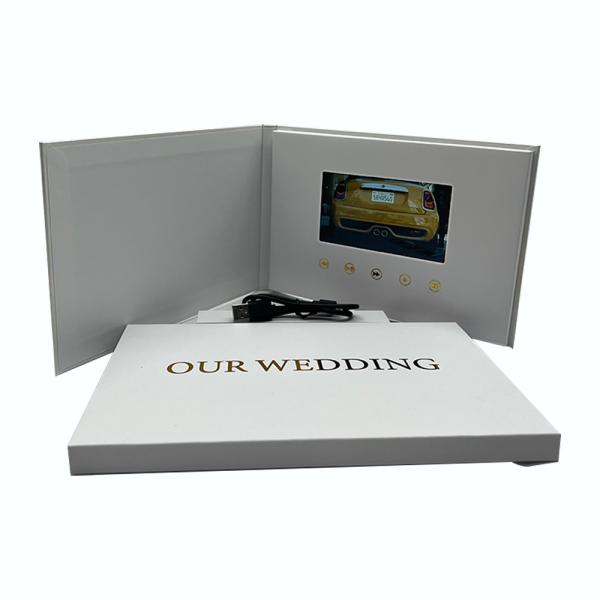 Custom 7 polegadas IPS Video Book casamento Video Brochure casamento Video Album