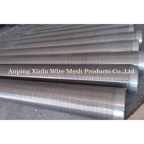 Full Welded 219.1mm SS316 V Wire Screen Pipe For Gas Filtration