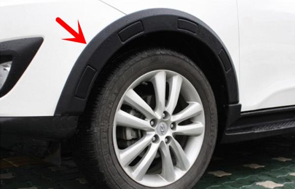 Flares de arco de roda automático para Hyundai Tucson 2009 2012 IX35