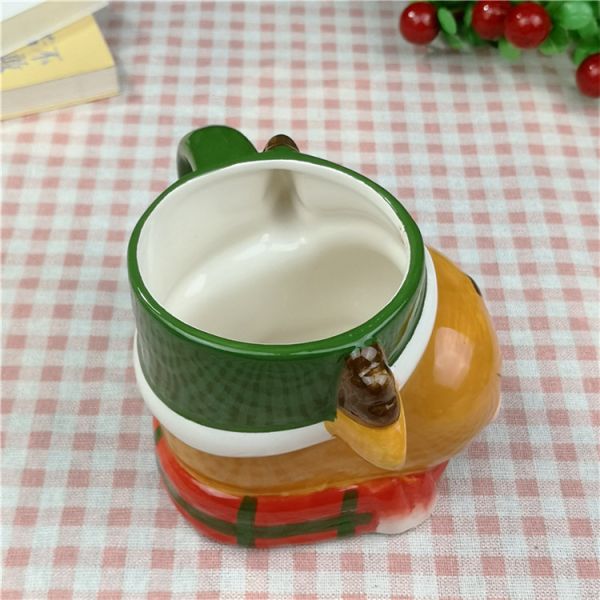 La modélisation 3D créative de la tasse 400ml de Noël couplent la tasse animale Handcrafted par cadeau de festival de tasse de lait de petit déjeuner de tasse de café