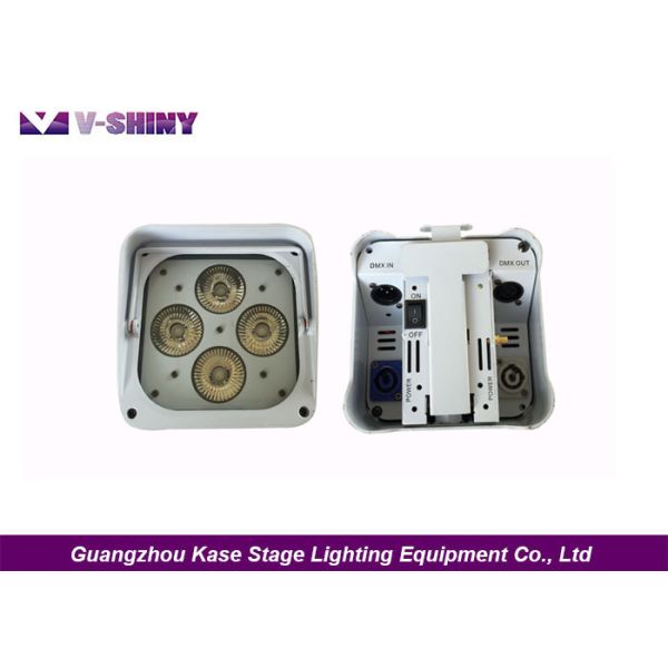 9300mA Battery Capacity 18W X 4pcs Led Par Can Stage Lights Low Power Consumption