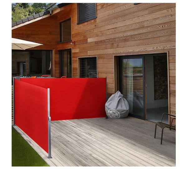 180x300cm Side Awning ，Patio Garden Sunshade Awning Retractable Side Balcony Shade  Waterproof, sunshade, outdoor awning