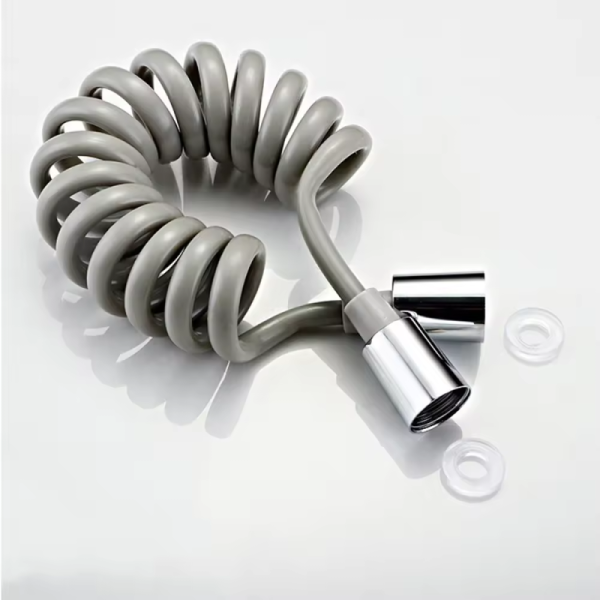 Modern Lizhen Hwa.Eng Household Bathroom Toilet Handheld Bidet Sprayer 1.5 2 3 M Multi Color Spring Tube Pu Spiral Bidet Hose