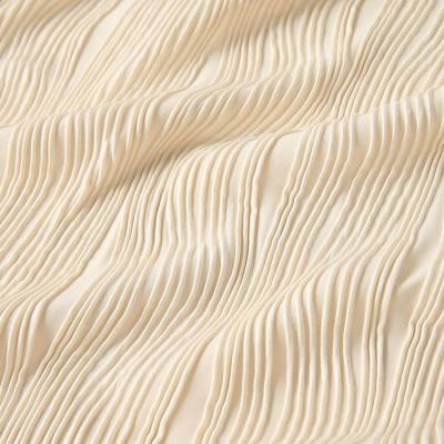 A linha mergulha a tela plissada onda drapejada do jacquard do estiramento do Spandex