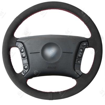 ONE Car ONE Template Black Suede Steering Wheel Wrap for BMW E46 318i 325i E39 E53 X5