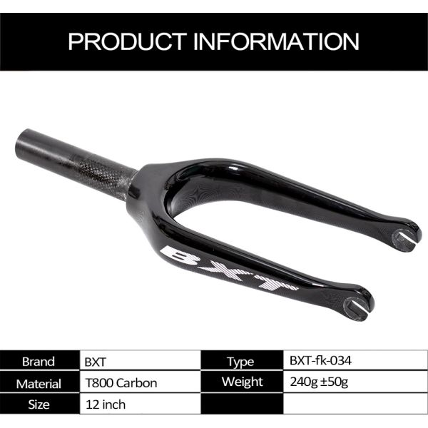 Дети вилки T800 горного велосипеда углерода 12 дюймов балансируют детей велосипеда нажимают вилки велосипеда