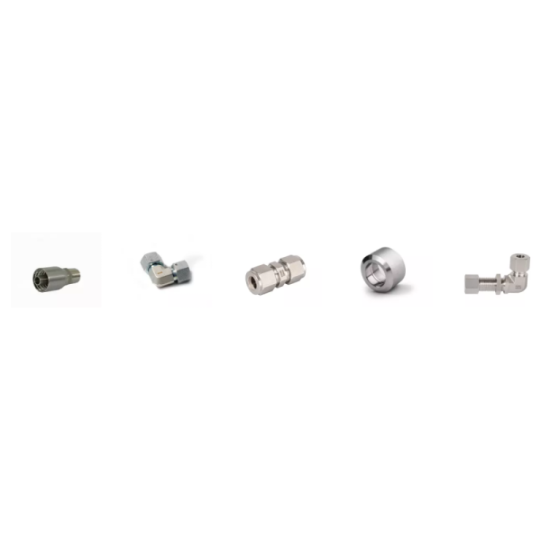Stainless Steel 316 High Pressure Forged Swivel Hose Fittings Straight Crimp Style Hydraulic Pipe Hose Fitting