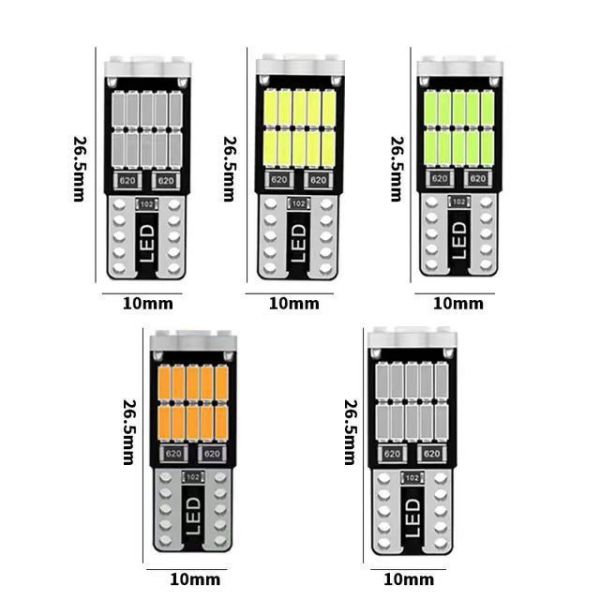 T10 Car LED License Plate Lights 650 Lumens Universal 12V COB Position Lighting